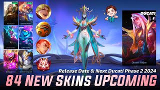 MOBILE LEGENDS ALL UPCOMING SKINS 2024  NEXT DUCATI SKIN  NEXT STARLIGHT SKIN 2024 [upl. by Pengelly]