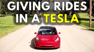 Tesla Model 3 Uber Rider REACTIONS [upl. by Atnicaj]