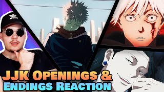 Non Anime Fan Reacts To ALL Of JUJUTSU KAISEN OPENINGS And ENDINGS For The First Time [upl. by Azar]