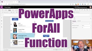 Select multiple records in a gallery and Patch with the PowerApps ForAll function [upl. by Dustin]