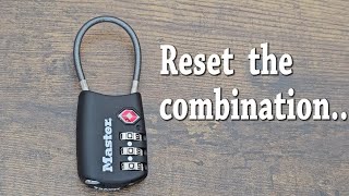 Master Lock  Reset Combination  Easy Peasy [upl. by Ahar]