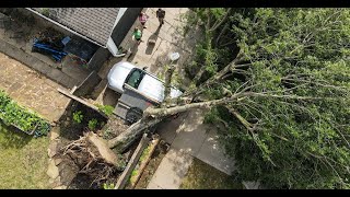 From June 2023 Mesoscale convective system brings 100 mph winds knocks out power to thousands [upl. by Topper]