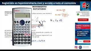 TP09  MOVIMIENTO ROTATORIO  EJERCICIO 01  FISICA 1 PARA CIENCIAS QUIMICAS UNC [upl. by Bass301]