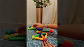 Magnetic blocks building blocks fun with toys toystrending [upl. by Ivonne]