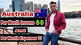 ऑस्ट्रेलिया का एक महीने का खर्चा😮l Australia Monthly Income And Monthly Expenses l Sahil Australia [upl. by Anitsihc]