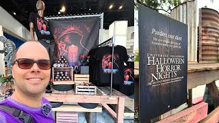 Halloween Horror Nights 33 Update  Scarezone Props Up In Universal Studios [upl. by Eadrahs216]