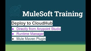 MuleSoft Training Maven Deployment [upl. by Erreip803]