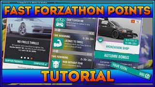 Forza Horizon 4 Fast Forzathon Points GlitchTutorial [upl. by Ragen555]