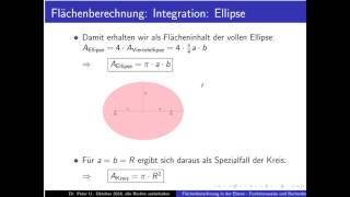 Flächenberechnung Teil 21 Ellipse [upl. by Hahcim930]