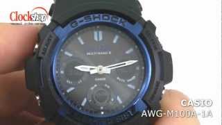 CASIO GShock AWGM100A1A с функцией быстрого перевода стрелок [upl. by Nessnaj]