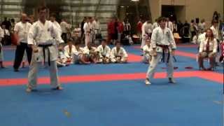 2012 JKA Karate Championship Kata Cadets Heiansandan 2nd round Jason Fox ENG vs Denmark [upl. by Modestia]