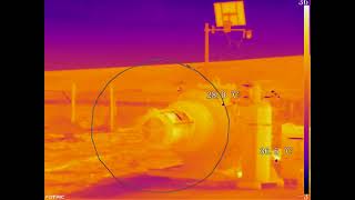 Flameless Venting Through Thermal Camera [upl. by Ayama]