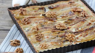 Recette  Tarte fine aux endives et noix [upl. by Dercy]