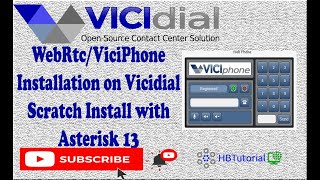 Vicidial Viciphone Setup in Scratch Installation Asterisk 13 vicidial viciphone [upl. by Rockwell]