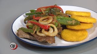 Receta Ají Bistec encebollado con tortilla [upl. by Lars]