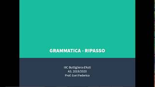 Grammatica  Ripasso di analisi del periodo [upl. by Bois]