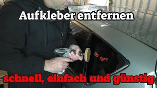 Aufkleber entfernen  schnell einfach und günstig [upl. by Schriever]