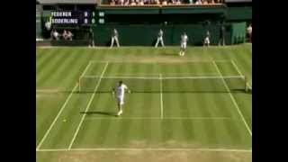 Federer backhand lob vs Soderling  Wimbledon 2008 [upl. by Roche2]