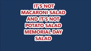 MEMORIAL DAY SALAD [upl. by Willock]