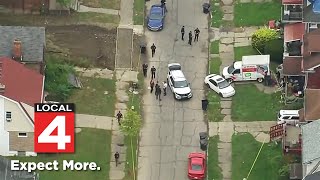 Officer hospitalized during mental health call on Detroits west side [upl. by Eveam]