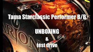 Tama Starclassic BB Molten Brown Burst UNBOXING amp test drive 2017 [upl. by Yks]