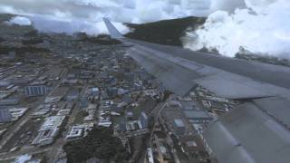 FSX Boeing 767 landing Quito Airport in HD [upl. by Clothilde]