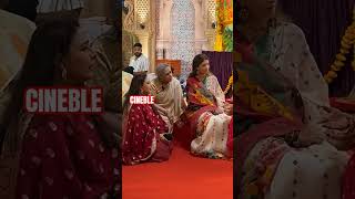 Look The Bachchan ladies with Rani and Sharbani Mukherjee scenes at Durga Puja Shweta Jaya Bachchan [upl. by Nyroc]