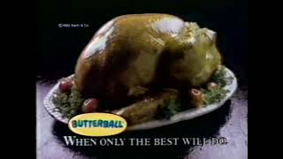 Butterball Turkey Commercial 1982 butterball turkey thanksgiving [upl. by Jerz]