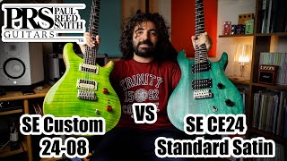 PRS SE CE24 Standard Satin vs PRS SE Custom 2408 [upl. by Ohaus]