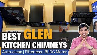 Best 4 GLEN Kitchen Chimneys Filterless Autoclean BLDC Motor Live Demo amp Noise Test 🏡 [upl. by Siva]