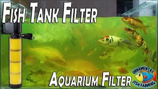 How to setup fish tank filteraquarium filter Crystal Clear  filtration [upl. by Aicekat]