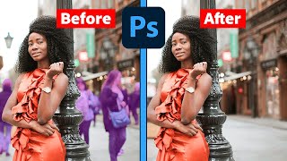 Photoshop CC 2023 How To Remove Unwanted PeopleObjects with Ai Generative Fill [upl. by Nicko]