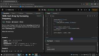 1636 Sort Array by Increasing Frequency [upl. by Eoz]