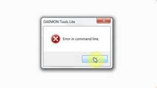 How to fix error in command line of Daemon tools [upl. by Aihsotan476]