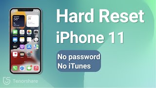 How to Hard Reset iPhone 11 without PasswordiTunes [upl. by Ailito320]