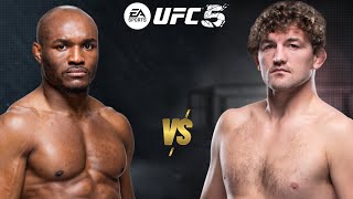 UFC 5 KAMARU USMAN VS BEN ASKREN FIVE ROUND FIGHT [upl. by Burkley]