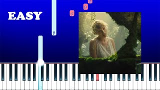 Taylor Swift  Cardigan Slowed  Reverb TikTok Version Best Part Easy Piano Tutorial [upl. by Ario]