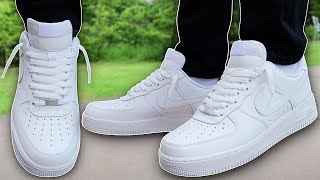 How To Lace Nike Air Force 1s Loosely BEST WAY [upl. by Supat442]