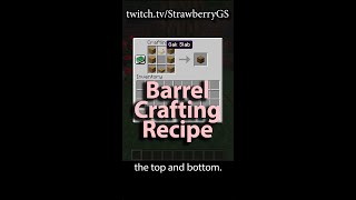 Barrel Minecraft Crafting Recipe [upl. by Hurless]