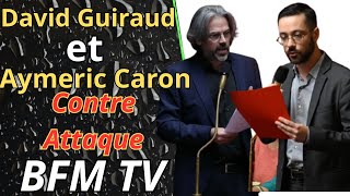 David Guiraud et Aymeric Caron Contre attaque BFMTV [upl. by Llenrev741]