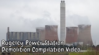 Rugeley Power Station Demolition Compilation Video [upl. by Ahsiliw]