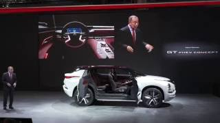 Mitsubishi GTPHEV Concept is unveiled at Mitsubishi Press Conference  Paris Motor Show 2016 [upl. by Ettolrahc]