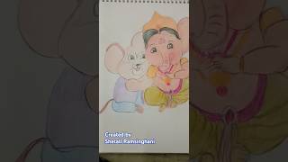 morningstory arttherapy mushakraj ganpatibappamorya bappamoryare minivlog trendingshorts art [upl. by Lance147]