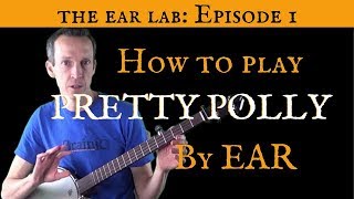 Clawhammer Banjo  How to play quotPretty Pollyquot by ear playing by ear series [upl. by Dias358]