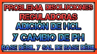 Cómo calcular el pH de DISOLUCIONES AMORTIGUADORAS BÁSICAS Variación de pH al añadir ácido fuerte [upl. by Fiedling]