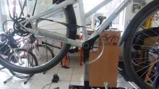 How to remove stripped or damaged crank from bicycle  bike repair [upl. by Angelis]