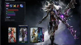 Nightblade Irelia Skin Spotlight Gameplay 1080p HD [upl. by Ydnim739]