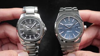 Patek Philippe Aquanaut 5167 vs AP Royal Oak 15400 Beyond the obvious  Hafiz J Mehmood [upl. by Strait]