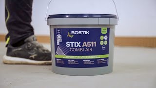 Lettvektslim for gulv og vegger med redusert klimapåvirkning  Bostik STIX A511 COMBI AIR NO [upl. by Aime]