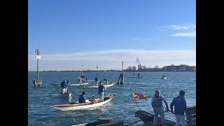 VENEZIAVOGA VENETAFILMLA REGATA NOVEMBRINA TRA I SOCI DELLA RSCFQUIRINI SU MASCARETE A DUE REMI [upl. by Ycrep850]